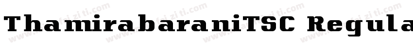 ThamirabaraniTSC Regular字体转换